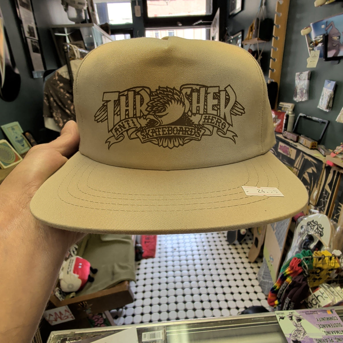 Thrasher Anti-Hero Khaki Hat
