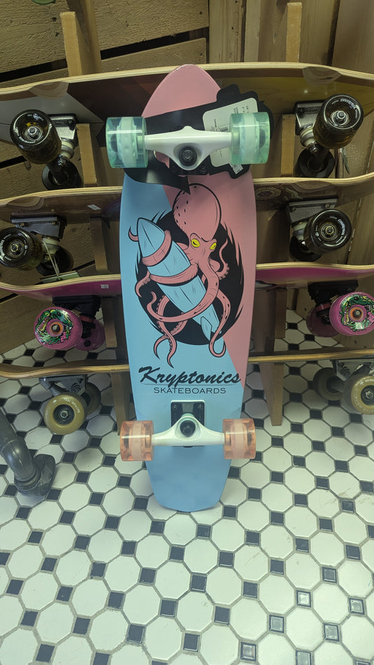 Kryptonic - Pink and Light Blue Octopus - Mini Longboard
