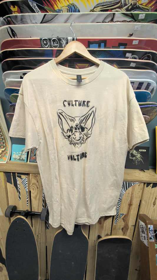Culture Vulture - hand died and printed bat