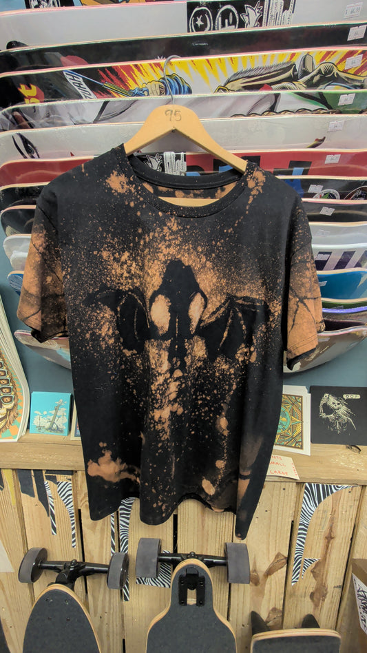 Culture Vulture - Black hand dyed and printed