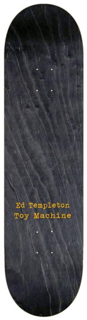 TOY MACHINE ED TEMPLETON CHARRED CROSS DECK 8.5